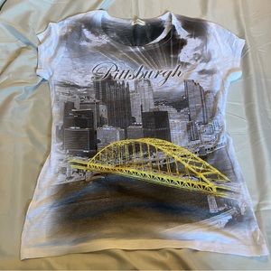 Sweet Gisele Pittsburg Rhinestone Women’s Short Sleeve